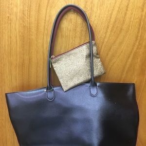 Dark purple shoulder bag